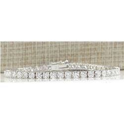 9.00 CTW Natural Diamond Bracelet In 14K White Gold