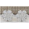 Image 1 : 2.80CTW Natural Diamond Earrings 14K Solid White Gold