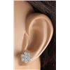 Image 3 : 2.80CTW Natural Diamond Earrings 14K Solid White Gold