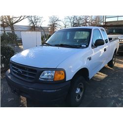 2004 FORD F-150 XL, 2 DR PU, WHITE, VIN # 2FTRX18W04CA29398