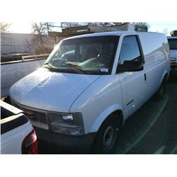 2000 GMC SAFARI, CARGO VAN, WHITE, VIN # 1GTDM19W7YB536012