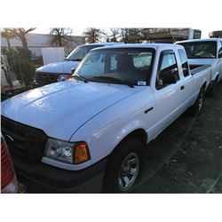2004 FORD RANGER, 2 DR PU, WHITE, VIN # 1FTZR44U34PB43605