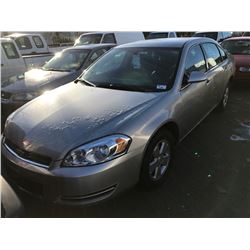2008 CHEVROLET IMPALA LS,  FLEX FUEL, 4 DOOR SEDAN, GREY, VIN # 2G1WB58JK389156907