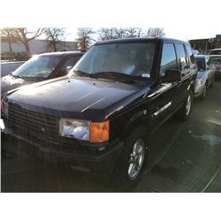 1999 LAND ROVER RANGE ROVER, 4.6 HSE, 4 DOOR SUV, BLUE, VIN # SALPV1442XA425087