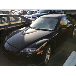 2005 MAZDA RX8, 2 DOOR COUPE, BLACK, VIN # JM1FE173450159807