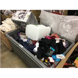 BIN OF ASSORTED DEPARTMENT STORE RETURN PRODUCT, BIN NOT INCLUDED