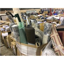 LARGE BIN OF ASSORTED AREA RUGS