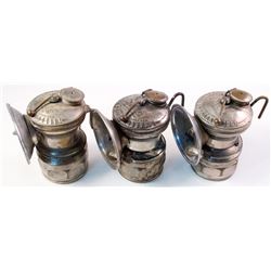 Three Newer Autolite Carbide Lamps