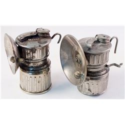 Two Scarce Victor Carbide Lamps