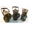 Image 1 : Three Different Superintendent Style Carbide Lamps