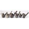 Image 1 : Six Teapot Mining Lamps by C. George, Hazelton, PA