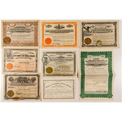 Arizona Stock Certificates (Mostly Mining)