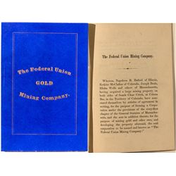 The Federal Union Gold Mining Company By-Laws