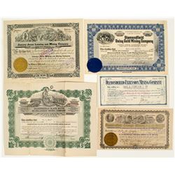 Diamondfield, Nevada Mining Stock Certificates