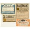 Image 1 : Five Manhattan Mining Stock Certificates