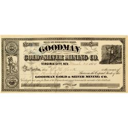 Goodman Gold & Silver Mining Co. Stock Certificate