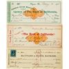 Image 1 : Three Scarce Virginia City & Gold Hill, Nevada Mining Checks w/ Revenue