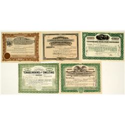 Eastern Nevada Mining Stock Certificates