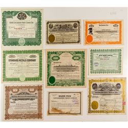 Nevada Mining Stock Certificates (9)