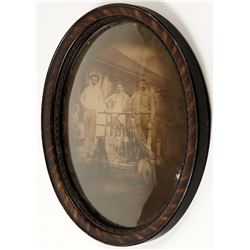 Vintage Photograph of Men on Rail Car