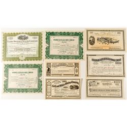 Western US Mining Stock Certificates