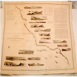 1852 Map of the West Coast of United States