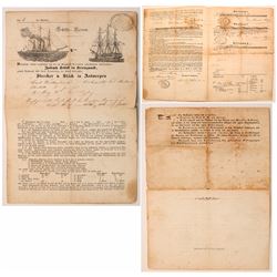 California Gold Rush German Emigration Document