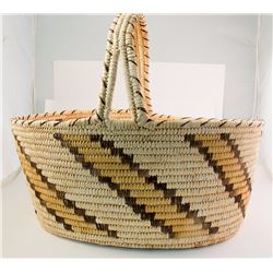 Papago Tricolor Basket with Handle