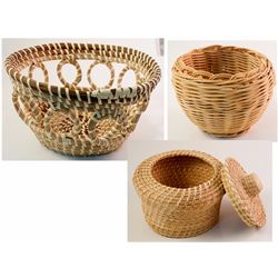 Three Baskets--2 Papago, 1 Other