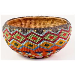 Paiute Beaded Basket