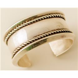 Native American Heavy Silver Cuff