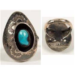 Navajo Turquoise Shadowbox Ring