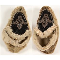 Vintage Seal Fur Child's Moccasins