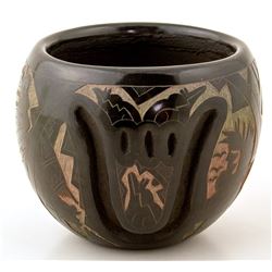 "Dalawepi" Black Incised Pot