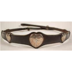 Champion Breast Collar w/ Sterling Hearts