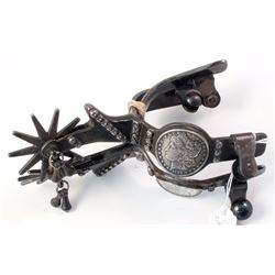 Handmade Silver Dollar Spurs