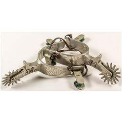 Star Steel Silver Marked Spurs