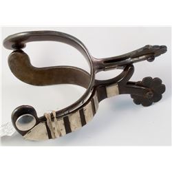 Working Cowboy Silver Laid Spurs
