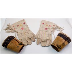 Set of Gauntlets and Cowboy Cuffs