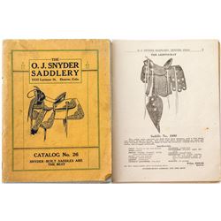 Original Snyder Saddlery Catalog