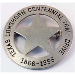 Texas Longhorn Centennial Trail Drive Badge