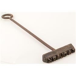 E. A. Clark Branding Iron