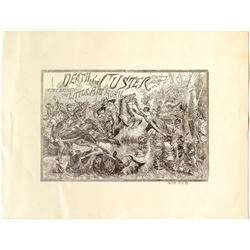 Death of Custer Lithograph