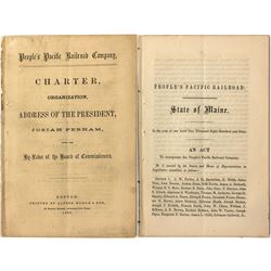People's Pacific Railroad Company, Charter