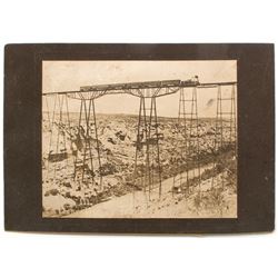 Mounted Photograph of Pecos Railroad Bridge