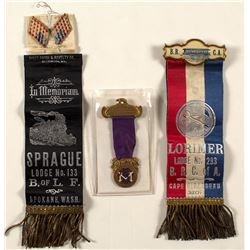 Three Railroad Badges