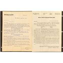 Two Wells Fargo Handbills About Bank Merger