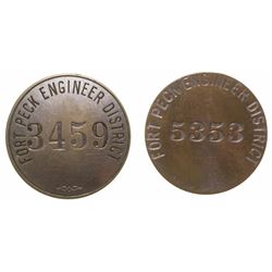 Fort Peck Engineer District Pin & Token