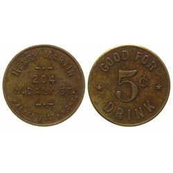 Henry Martin Token (Walkerville, Montana)