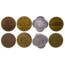 Four Pictorial Montana Tokens